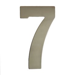 Цифра Скобяной самоклеящаяся металл хром 7 