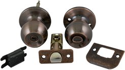 Ручка с защелкой Qually 607 BK (с фиксатором, без ключа) медь