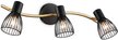 Спот накладной TR8661/3 BK/GD черный/золото E14/3 max 60W 550х100х170мм