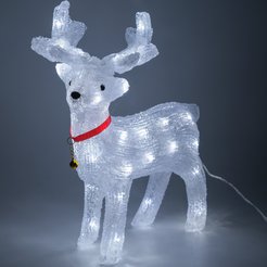 Фигура светодиодная внешняя Олень 40см, 40LED IP44, 220V, холодный белый свет, акрил, SYD-1624116C