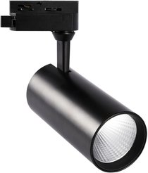 Светильник-прожектор светодиодный трековый однофазный Volpe ULB-Q276 25W/3000К (теплый свет) BLACK 2200 Лм чер