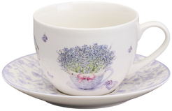 Пара чайная Lefard Лавандовая весна 280мл фарфор