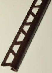 Раскладка наружная для плитки 10мм 2,5м Идеал 032 Темно-коричневый, шт