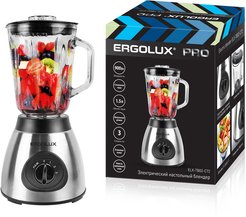 Блендер стационарный Ergolux ELX-TB02-C72 900Вт 1,5л серебристый