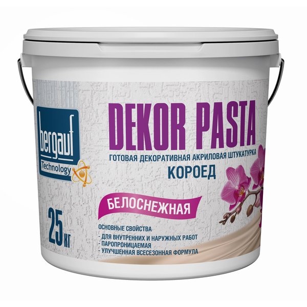 Штукатурка декоративная Короед Bergauf Dekor Pasta 2мм (25кг)