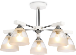 Люстра Ambrella light TR9093/5 WH/CH белый/хром 5хE27