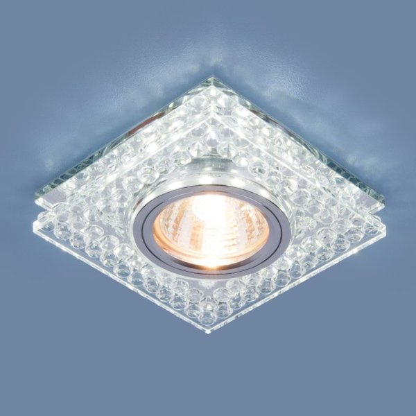 Светильник точечный-8391 MR16 CL/SL прозрачный/серебро