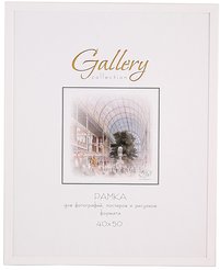 Рамка Gallery/МИРАМ 40х50см белый, пластик