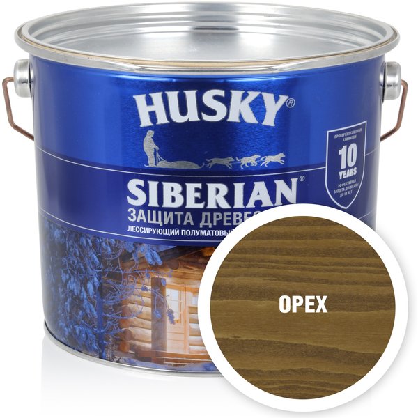 Антисептик-гель Husky Siberian полуматовый орех 2,7л