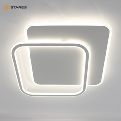 Люстра светодиодная 80W STANDART 2S-ON/OFF WHITE/WHITE