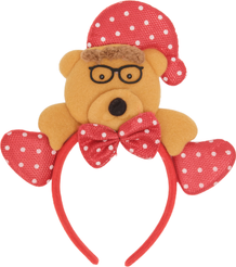 Ободок новогодний Медвежонок 21х25см SYTGA-1425062