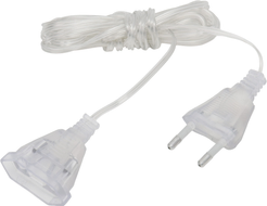 Удлинитель для электрогирлянд 3м, прозрачный кабель TLYCX3M