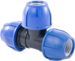 Тройник компрессионный ПНД d25мм