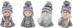 Набор украшений Гномы и девочки 4шт 7см, серый, SYXTSE-5625209