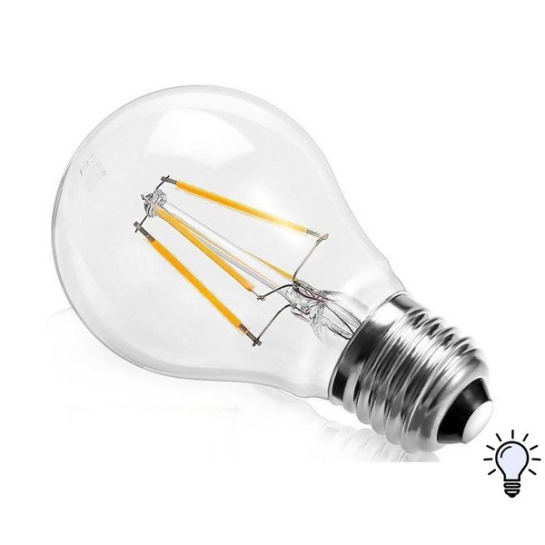 Лампа светодиодная Онлайт Filament 15 Вт E27 груша 4000K свет нейтральный белый