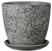 Горшок керамический Гризайль серый бутон 4л d20,6h18,2