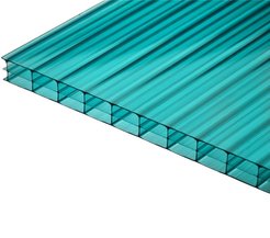 Поликарбонат сотовый 6х2100х6000мм Rational бирюза