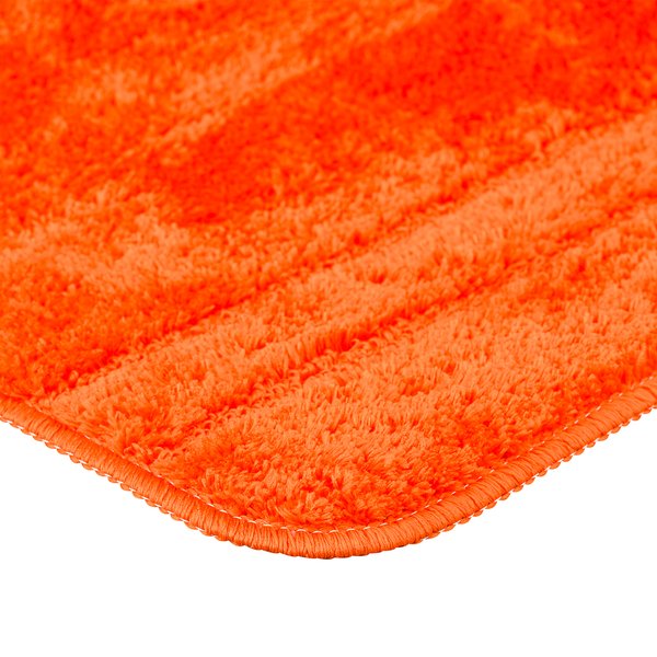 Коврик для ванной комнаты 60х90см Solo оранжевый, микрофибра