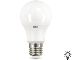 Лампа светодиодная Gauss 11Вт Е27 груша 4100К диммируемая свет нейтральный белый