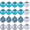 Набор шаров 20шт 8см, голубой+серебро, SYQA-0123241