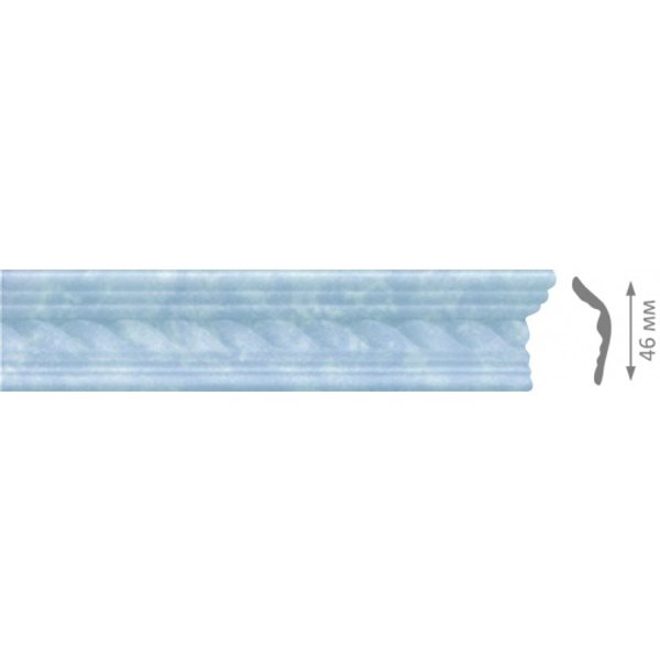 Плинтус потолочный ВТМ формованный синий М5-30 (2м)