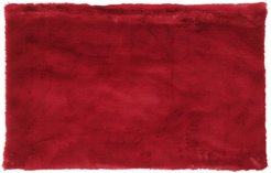 Коврик из искусственного меха кролика бордо 60х90см
