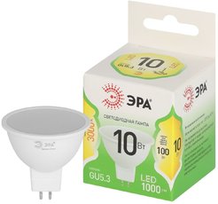 Лампочка светодиодная ЭРА GREEN LINE LED MR16-10W-830-GU5.3 GL GU5.3 10 Вт софит теплый свет