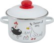 Кастрюля Food Atelier Chickens stories 2л эмаль, крышка эмаль, индукция