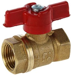 Кран шаровый БАЗ DN25 бабочка м-м