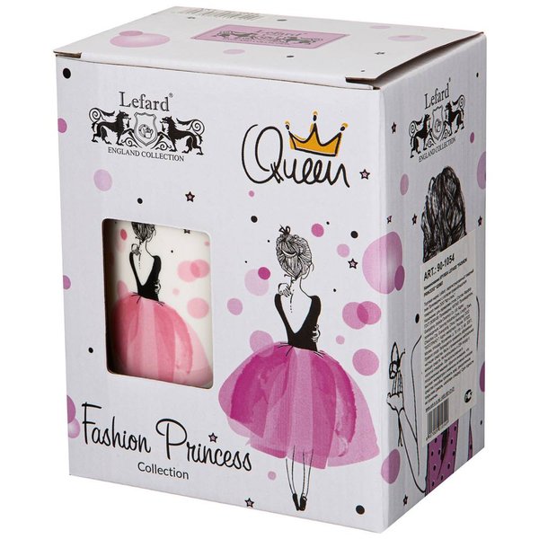 Кружка с крышкой Lefard Fashion Princesses Queen 620мл фарфор