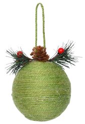 Шар с узором 9см зелёный SYPMPA-112122