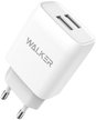 Устройство зарядное сетевое 2.1А 2хUSB без кабеля белый Walker WH-31