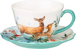 Пара чайная Lefard Лесная Сказка Олени 200мл фарфор