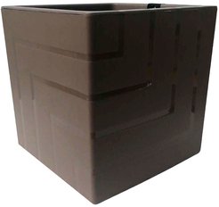 Кашпо пластиковое Квадро d16 h17 v3,3л фраппе