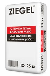 Стяжка для пола базовая Ziegel для внутренних и наружных работ 25кг