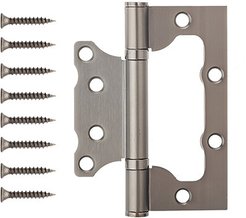 Петля без врезки Vanger 100х75х2,3-P2-GRF графит