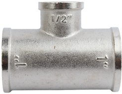 Тройник латунный переходной V&G 1''х1/2''х1'' внутренняя резьба