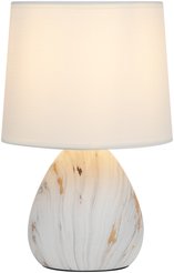 Лампа настольная Rivoli Damaris D7037-501 1хЕ14 белый с золотом