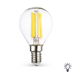 Лампа светодиодная Filament 451534 LED P45 15W E14 Шар 4000K 220-240V