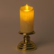 Сувенир светодиодный Подсвечник со свечой 15,5х7см, теплый белый свет, SYLZB-2325061