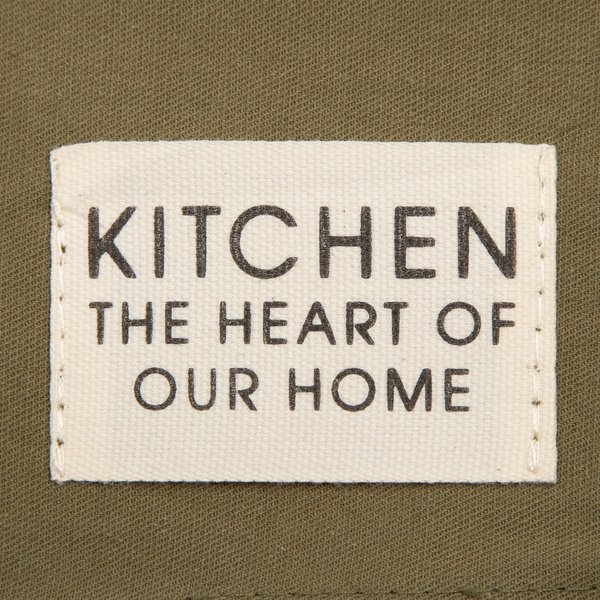 Полотенце кухонное Этель Kitchen 40х73 зеленый из саржи