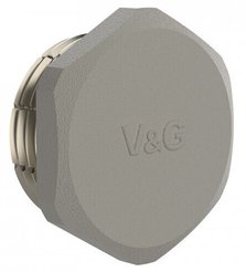 Пробка латунная V&G с наружной резьбой 1/2"