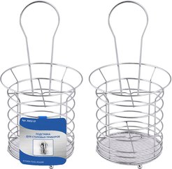 Подставка д/столовых приборов MultiDom 12х23см хром.сталь