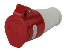 Розетка силовая переносная 214 Эра 3Р+РЕ 16А 380В IP44