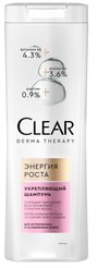 Шампунь Clear Derma 380мл Защита от выпадения волос
