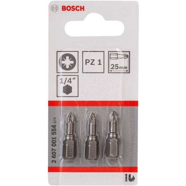 Биты Bosch PZ1 XH,25мм 3шт