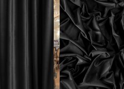 Ткань портьерная бархат MJ S 802-62 PB черный 300 см