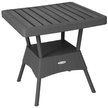 Стол садовый Rattan Ola Dom 75,5х74,5х76см квадратный антрацит