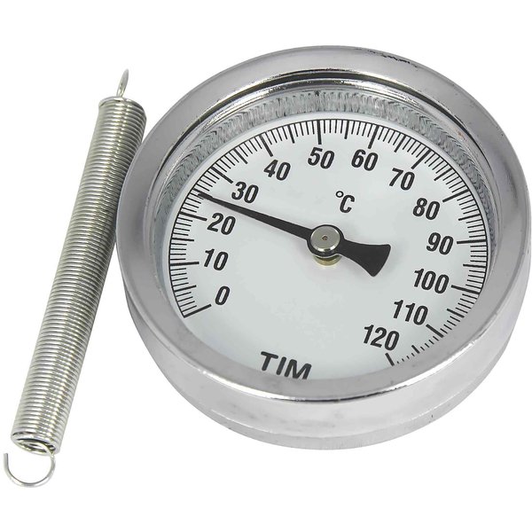 Термометр биметал.накладной пружиной,темп.120 гр.,MP-У
