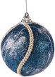 Шар с узором 8см синий SYPMQB-102114